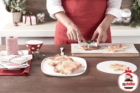 Étoiles de pain perdu au Nutella® - étape 3
