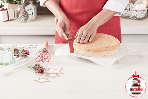 Gâteau de savoie au Nutella Étape 5 Gâteau de savoie au Nutella Étape 5