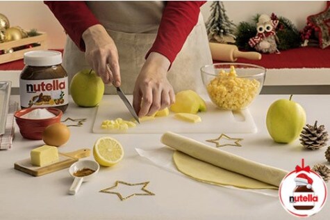 Sapin de Noël au Nutella® - étape 1 Sapin de Noël au Nutella® - étape 1