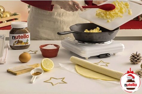 Sapin de Noël au Nutella® - étape 2 Sapin de Noël au Nutella® - étape 2