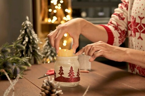 Bougie de Noël Nutella® | Idée de décoration Bougie de Noël Nutella® | Idée de décoration