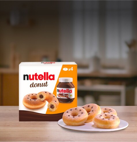 Vignettes d'articles associés Nutella montrant recettes et produits variés.