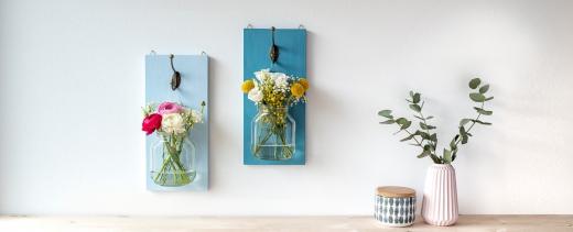 Décoration du pot en mur floral fleurs | Nutella