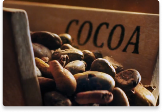 Arôme cacao Fèves Arrière-plan | Nutella