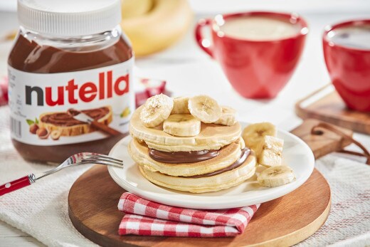 Pancake au yaourt, à la banane et au Nutella®
