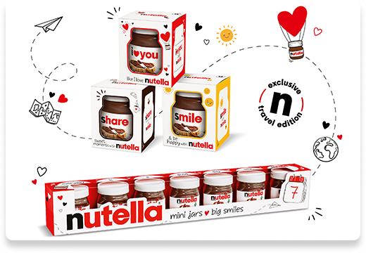 Conditionnements pour le voyage Nutella | Nutella