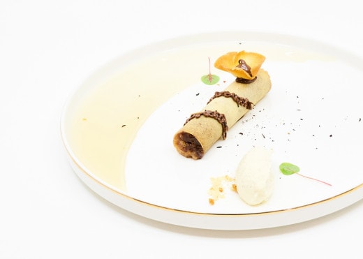 Teurgoule revisitée au Nutella®, gelée de cidre au poivre de Normandie et sa glace de riz | Nutella®