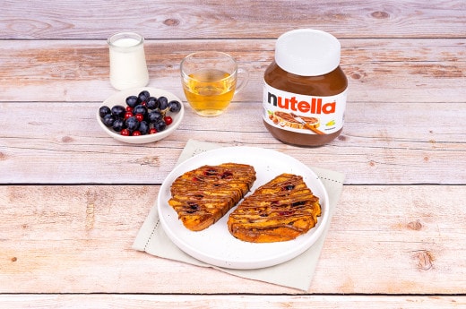 Pain perdu au cassis et au Nutella ®