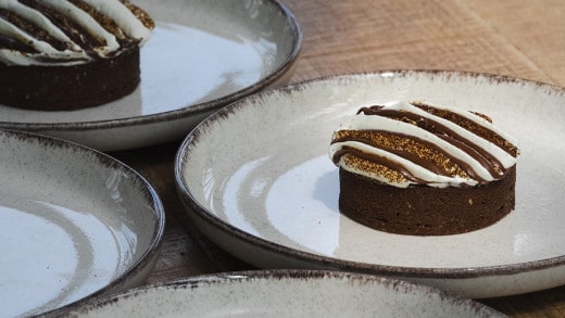 Tartelette 'Chicoramisu' au Nutella, saveurs café et chocolat.
