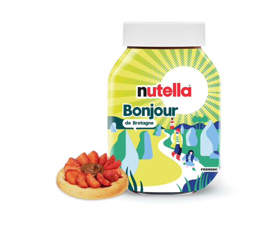 Sablés aux fraises du Finistère et Nutella® 