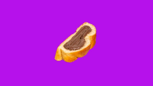 Tartine briochée grillée, compotée d’abricots du Roussillon et Nutella®