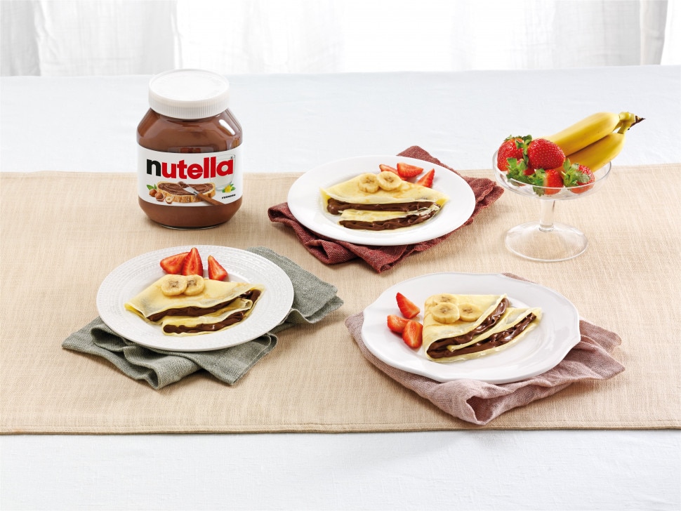 Crêpes au Nutella® et aux fruits