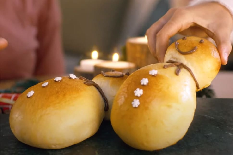 Bonhommes de neige au Nutella