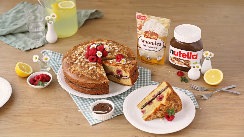 Moelleux Amandes, Nutella® et Framboises| Nutella Moelleux Amandes, Nutella® et Framboises| Nutella
