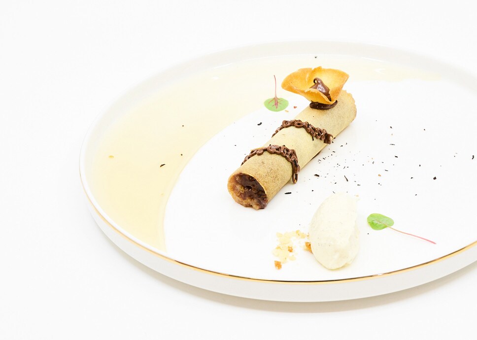 Teurgoule revisitée au Nutella®, gelée de cidre au poivre de Normandie et sa glace de riz | Nutella®