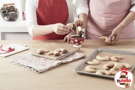 Vanilla Kipferl (polumjeseci s vanilijom) keksići s Nutellom® - STEP 4