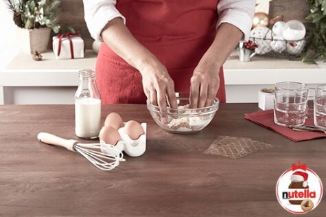 Bijeli mousse s crumbleom i Nutellom® - STEP 1