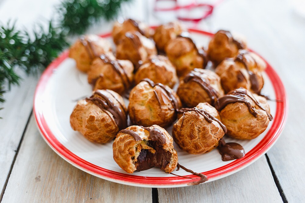 Nutella®-val töltött choux