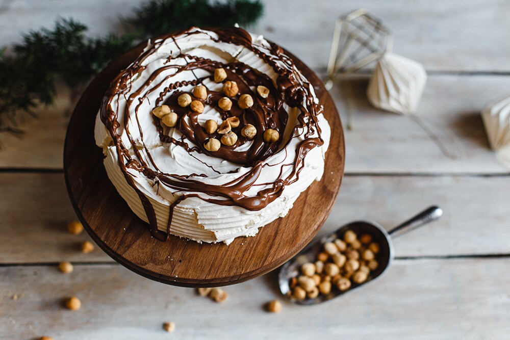 Pavlova torta Nutella®-val