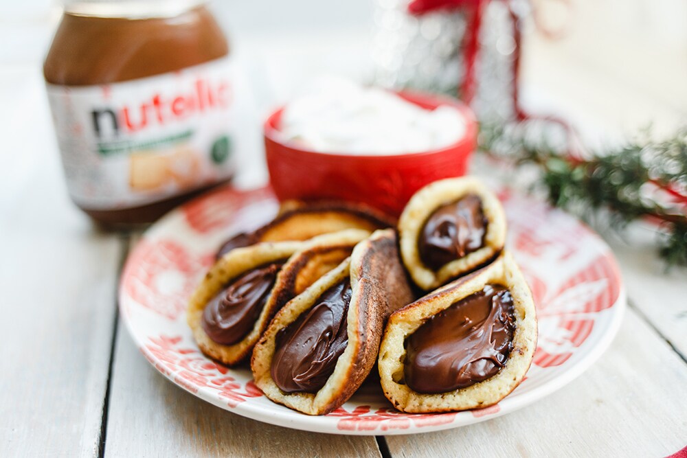 Nutella®-val töltött quatayef tejszínhabbal