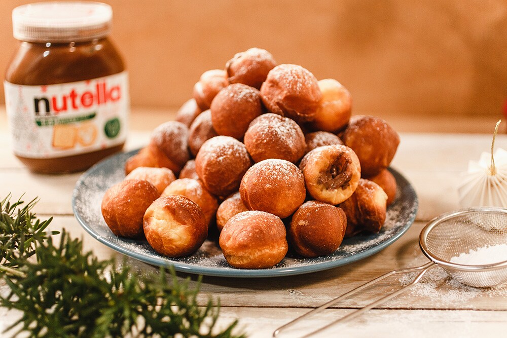 Nutella®-val töltött bombolini