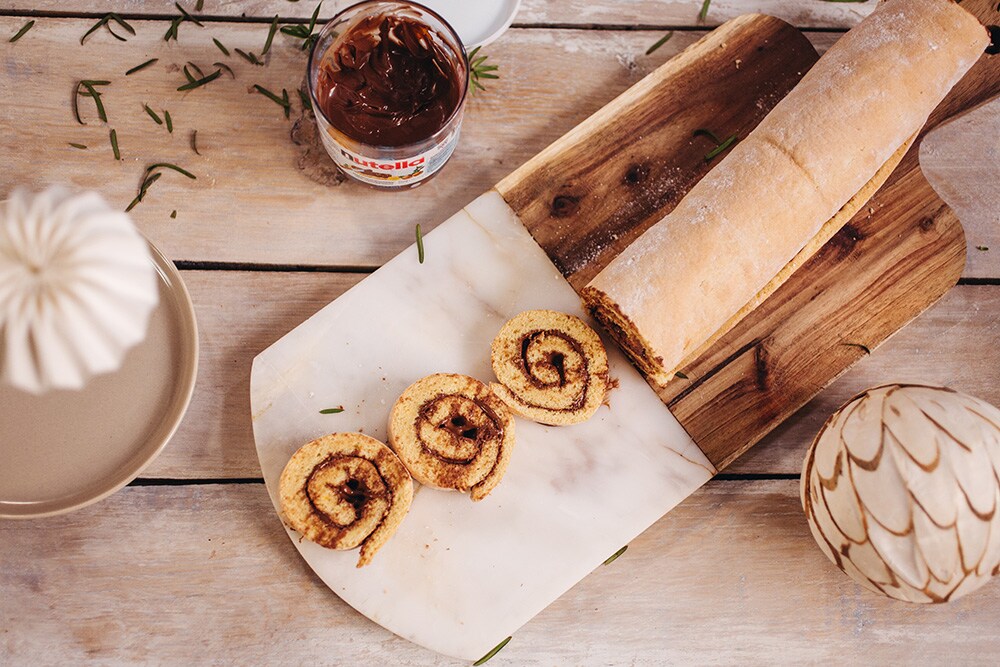 Piskótarolád Nutella®-val