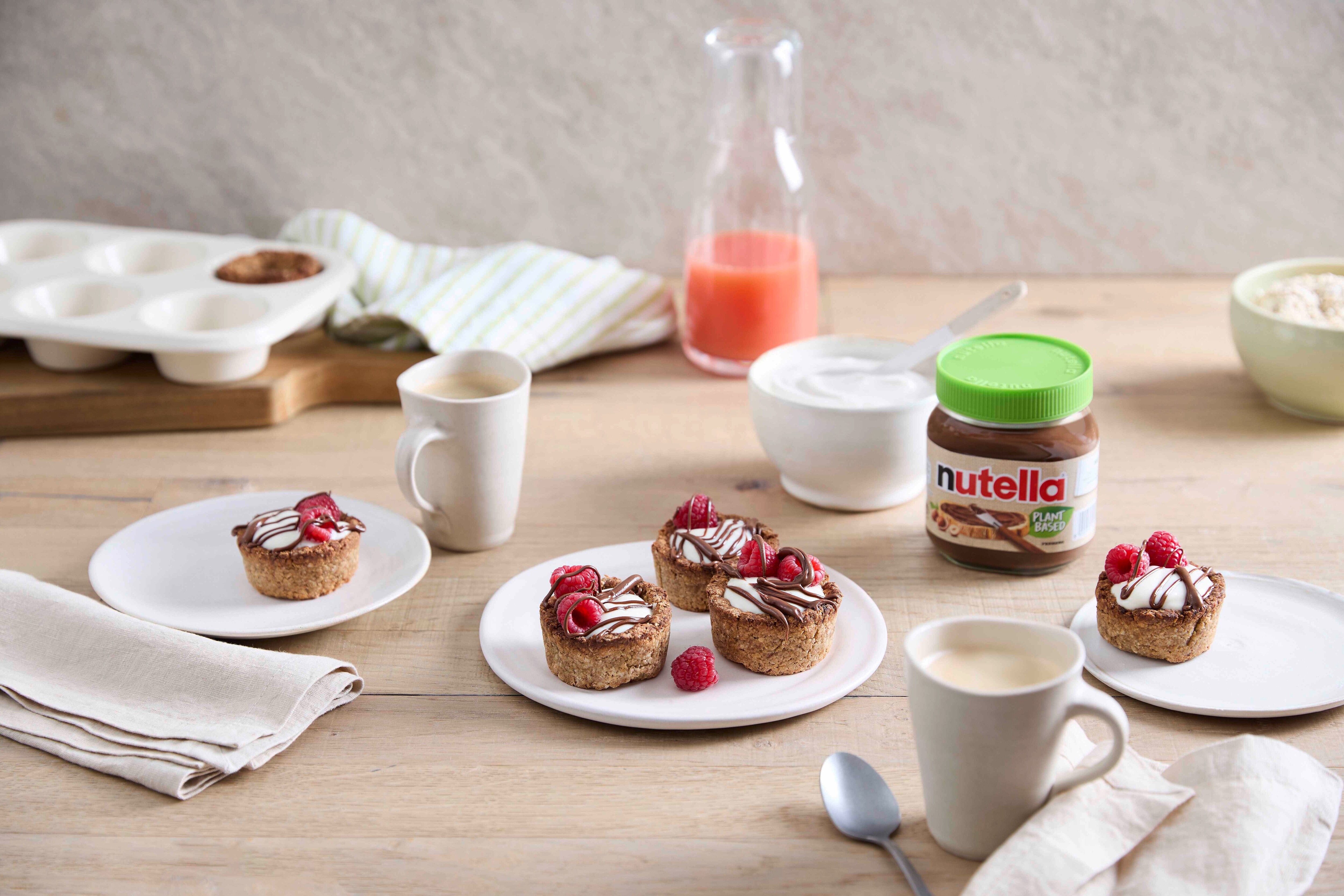 Granola kosárkák növényi alapú Nutella®-val