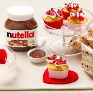 Valentin-napi muffin Nutella®-val és dióval | Nutella®