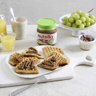 Sós-édes gofrik növényi alapú Nutella®-val