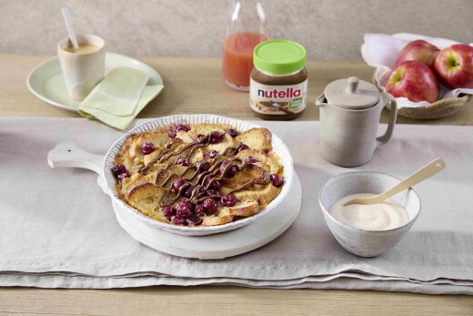 Reggeli cseresznyés pite növényi alapú Nutella®-val