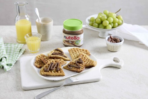 Sós-édes gofrik növényi alapú Nutella®-val