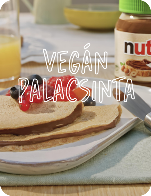 Vegán palacsinta növényi alapú Nutella®-val