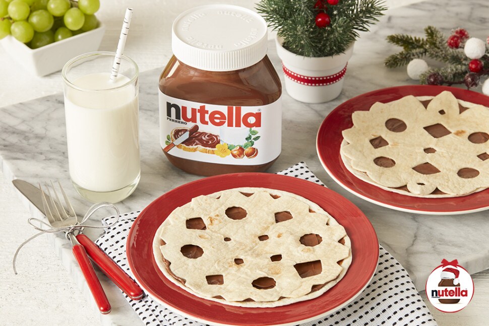 Hópehely tortillák Nutella®-val