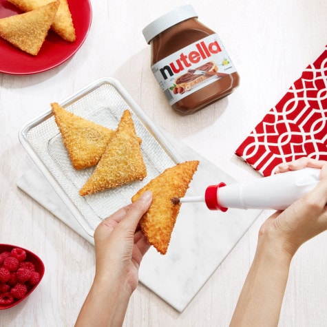 Roti goreng pisang dengan Nutella-3