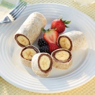 Breakfast Roll-Ups with Nutella®