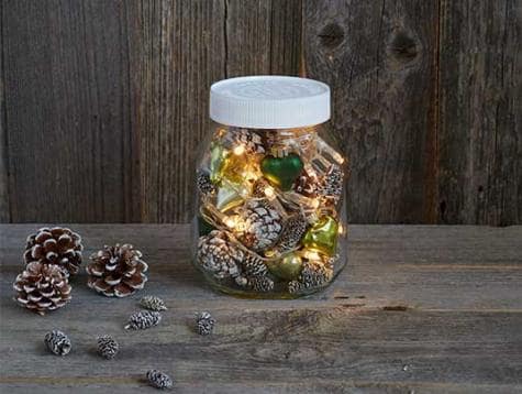 Nutella magical jar craft step showing final embellishments.