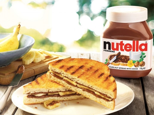 Toasties with Nutella® and banana