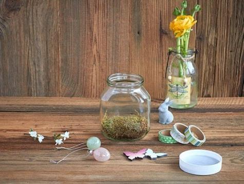 Pot de Pâques Nutella® décoré de papillons et d'œufs - Step 1 | Nutella