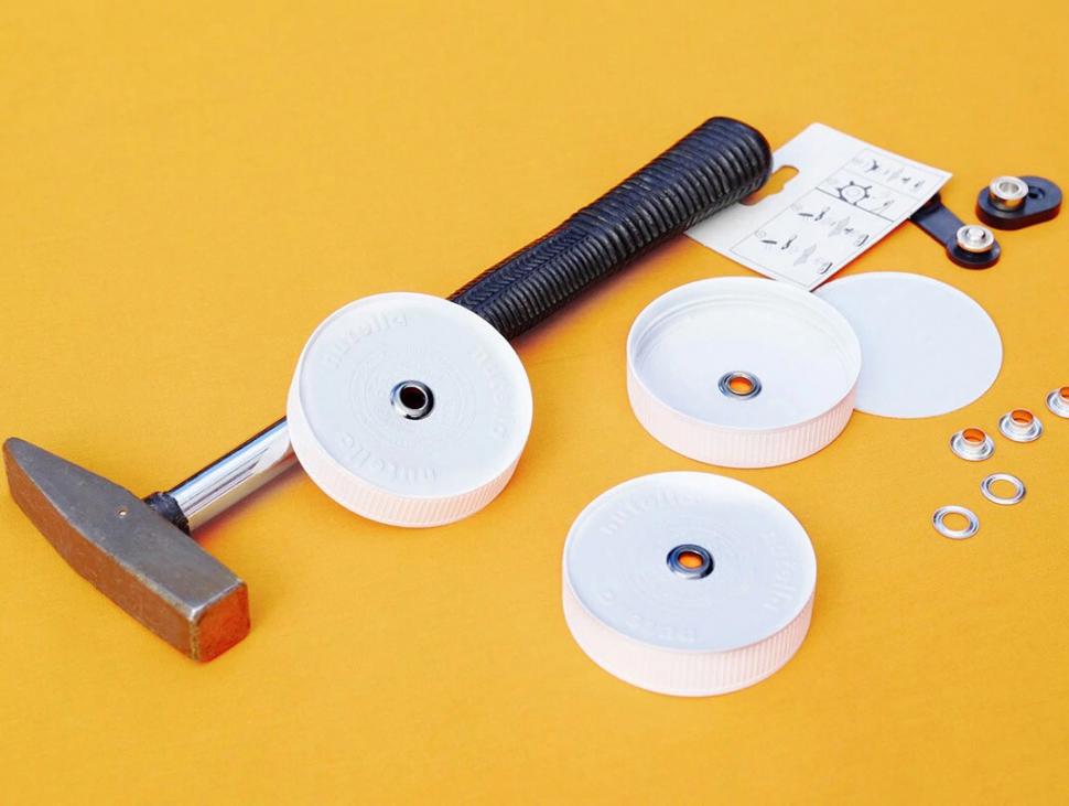 Theme party glasses with empty Nutella® jars do it yourself Nutella