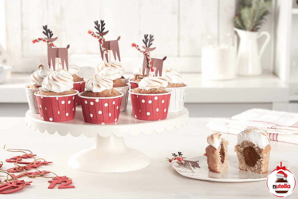 Cupcakes natalizi alla nocciola con Nutella®