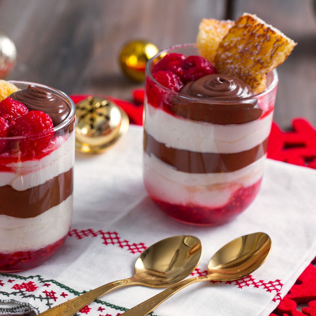 Bicchierino lamponi, yogurt e Nutella | Nutella