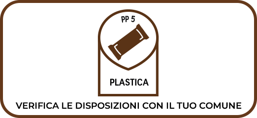 Flowpack con grafica Nutella, confezione termosaldata per singolo prodotto.