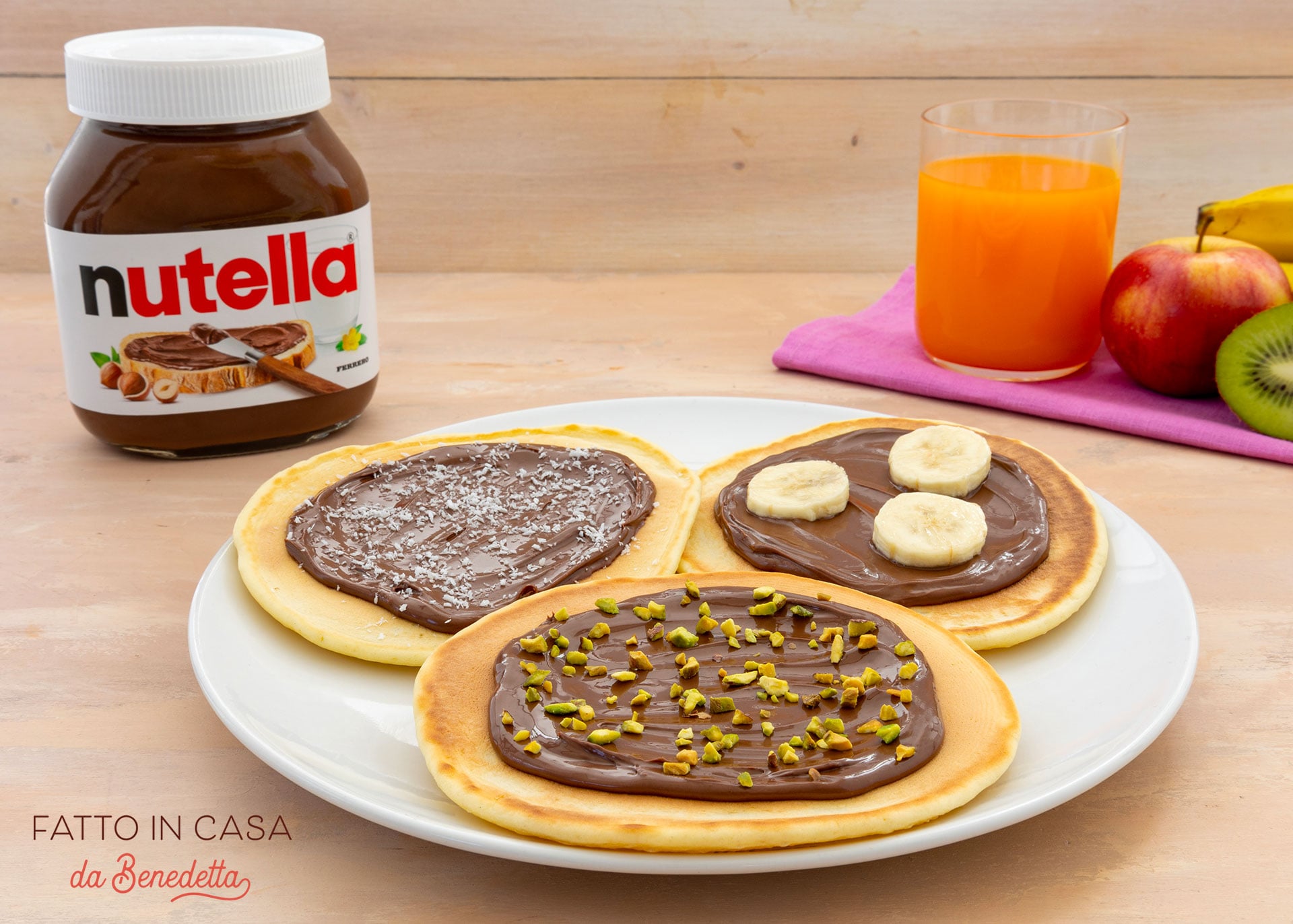 Pancake classici con Nutella® Ricetta