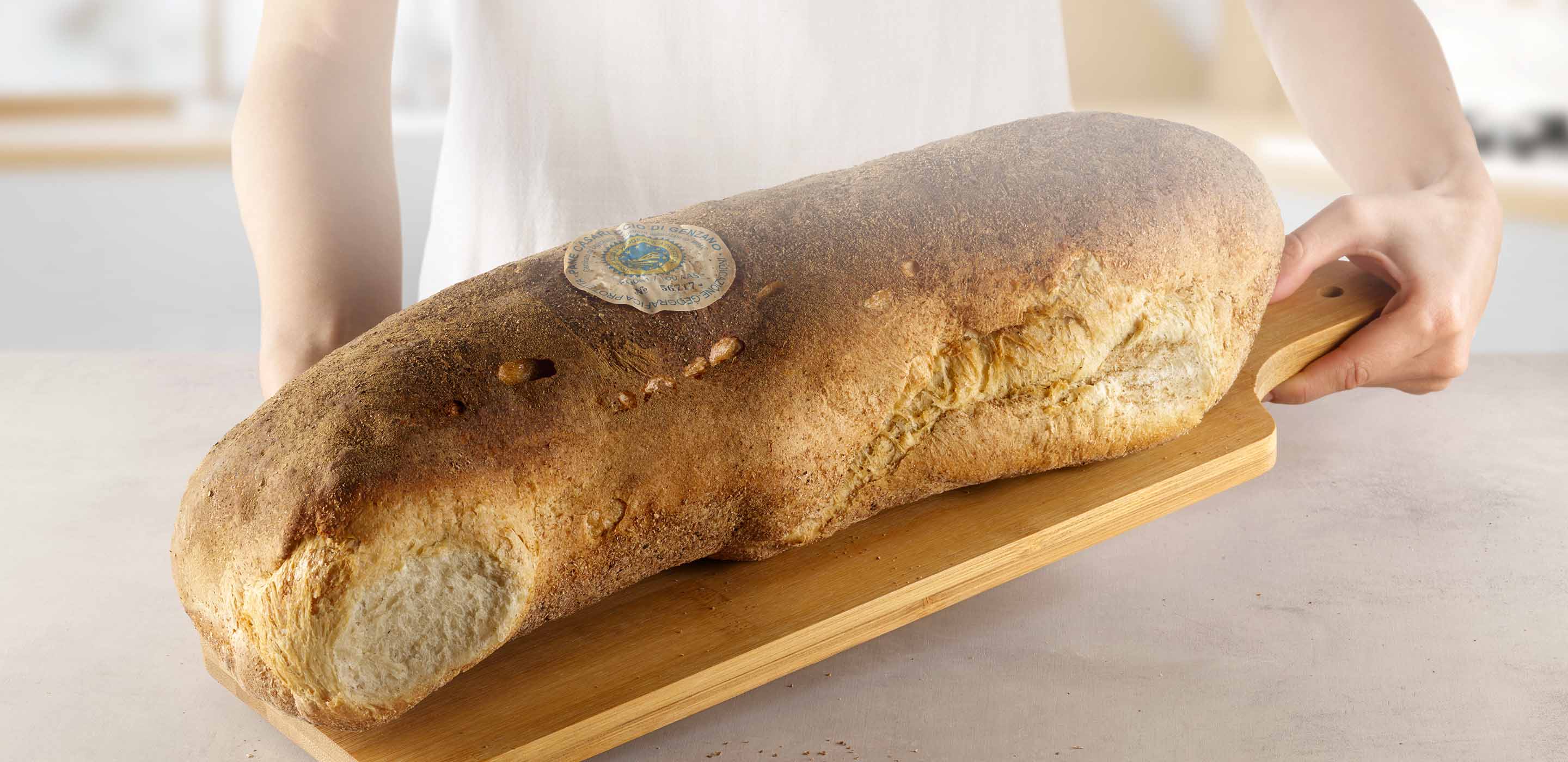 Pane casereccio Genzano aspetto