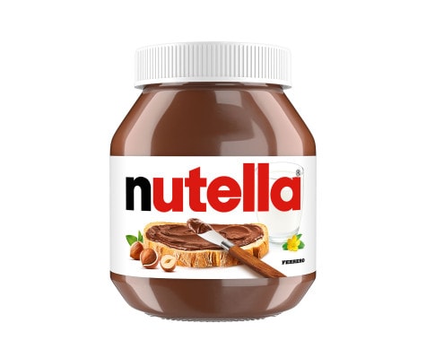 Vasetto Nutella 750 g, formato famiglia per colazioni e merende condivise.