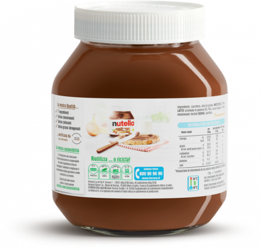 nuova etichetta - Nutella
