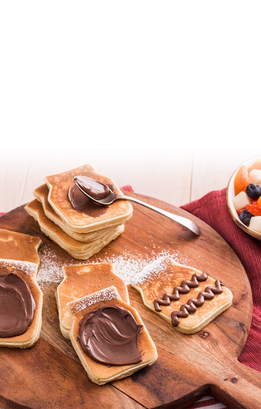 Banner mobile pagine ricette Nutella: dolci e ingredienti illustrati.
