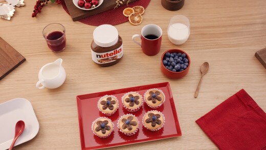 Cupcake di Natale a Fiore con Nutella®