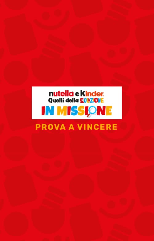 Card promozionale Nutella per una missione o evento speciale.
