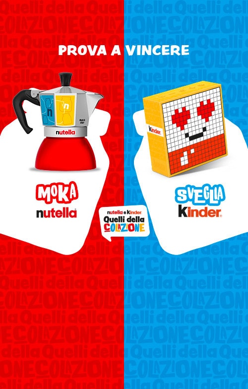 Card promozionale Nutella per la colazione estiva 2025.